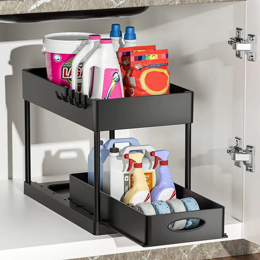 Kitchen Storage Organizer Supplies Sliding