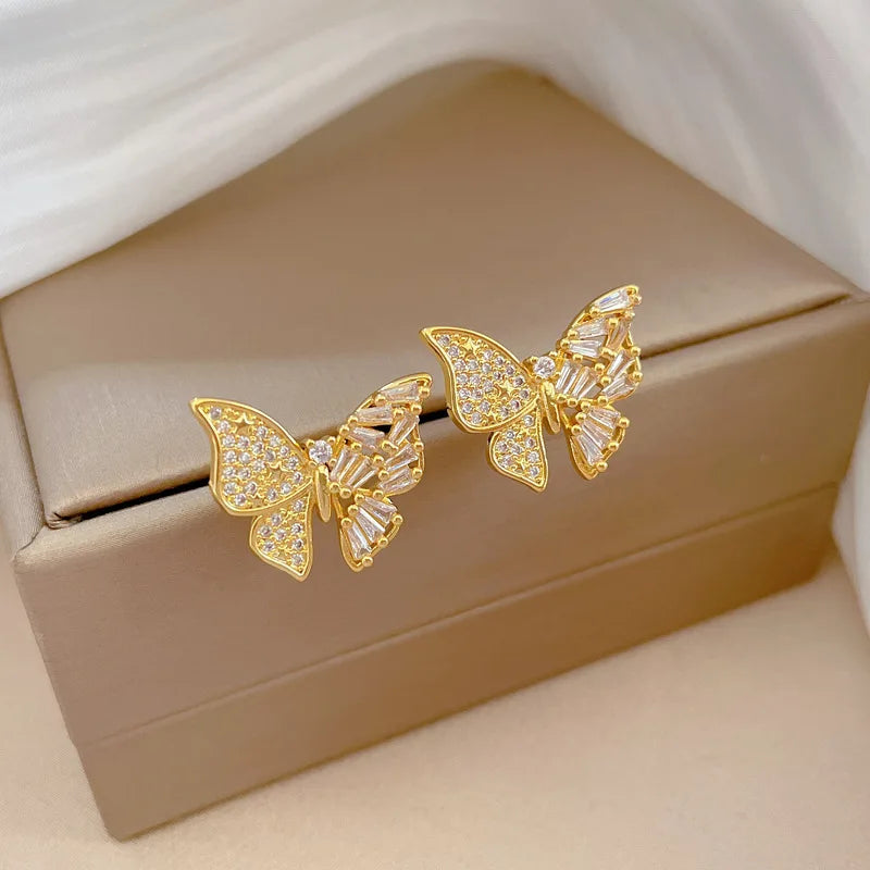 Stainless Steel Jewelry Set Hollow Butterfly jewelry set