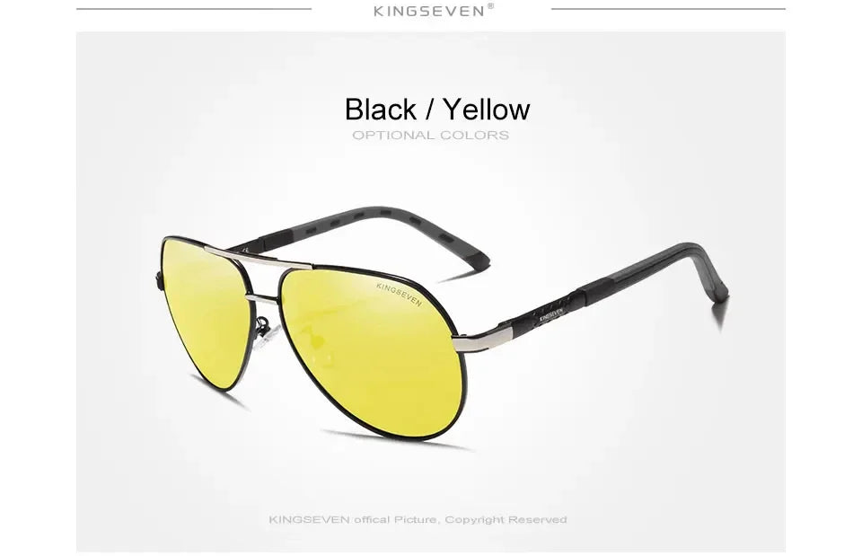 KINGSEVEN New Fashing Men’s Sunglasses High Quality Aluminum Luxury