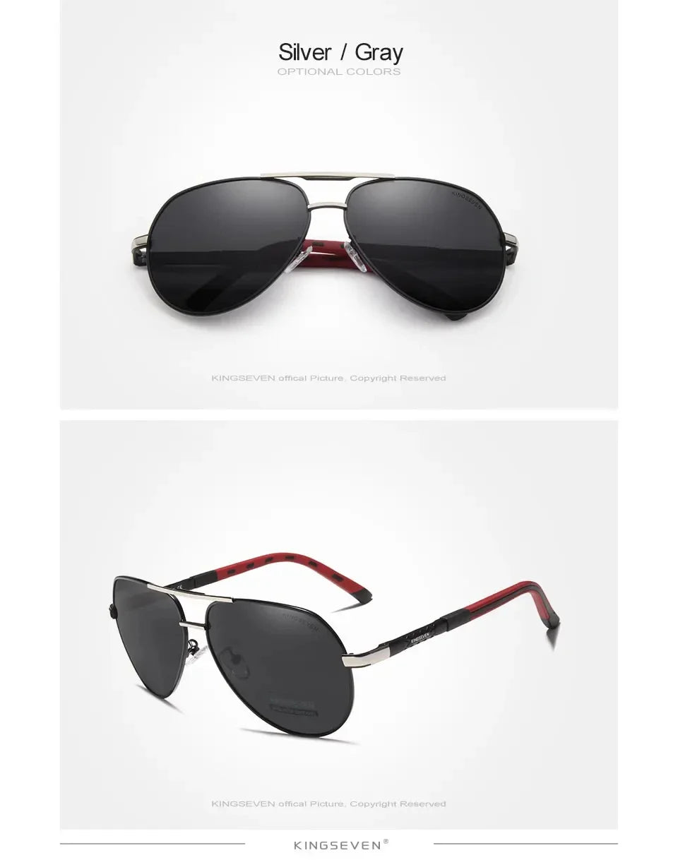 KINGSEVEN New Fashing Men’s Sunglasses High Quality Aluminum Luxury