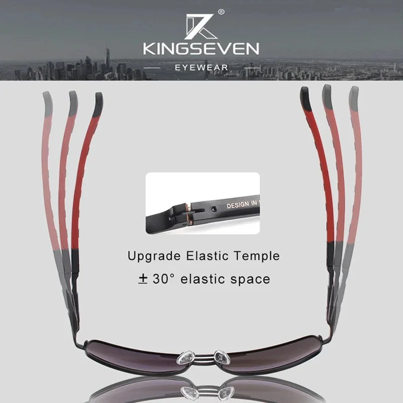 KINGSEVEN New Fashing Men’s Sunglasses High Quality Aluminum Luxury