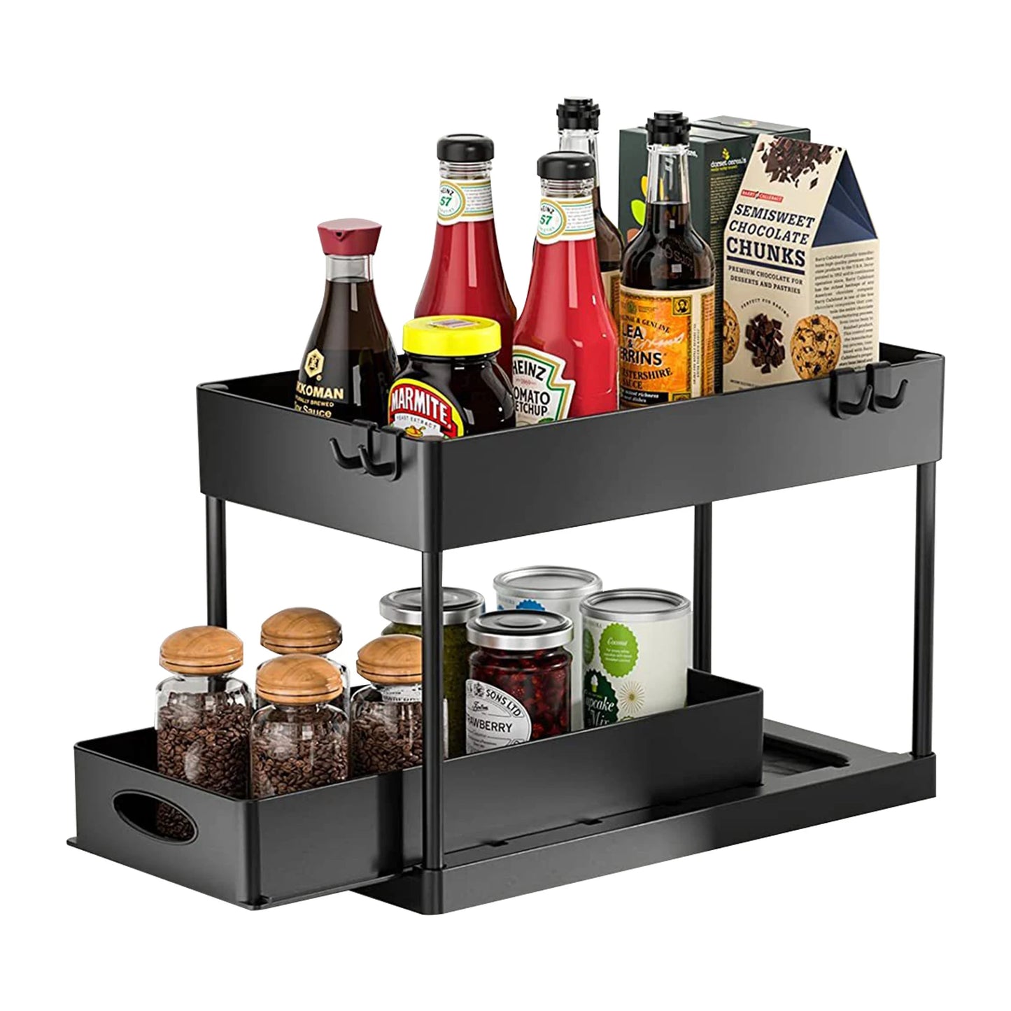 Kitchen Storage Organizer Supplies Sliding