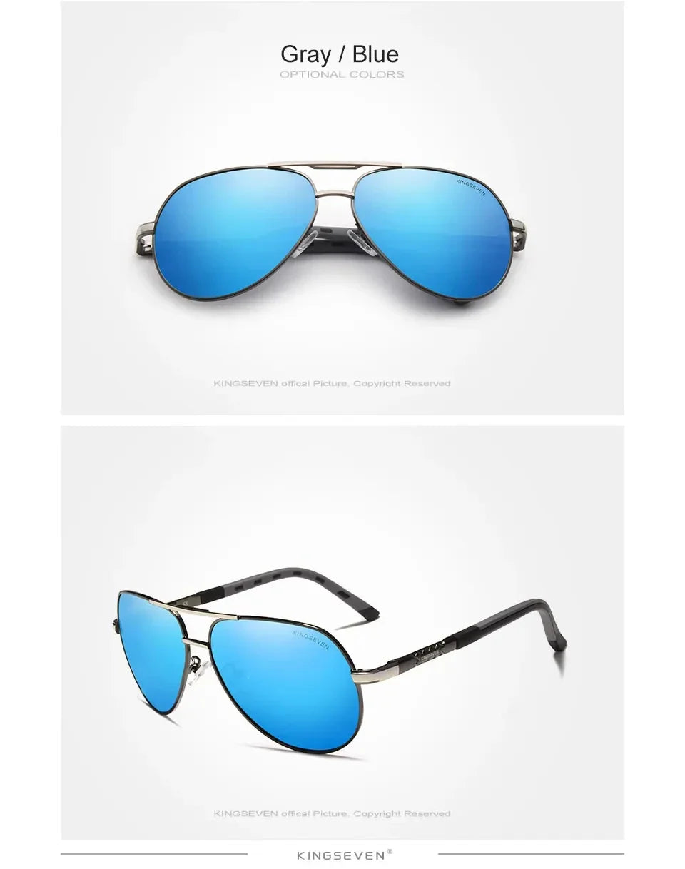 KINGSEVEN New Fashing Men’s Sunglasses High Quality Aluminum Luxury