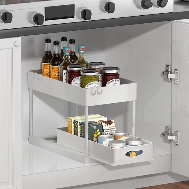 Kitchen Storage Organizer Supplies Sliding