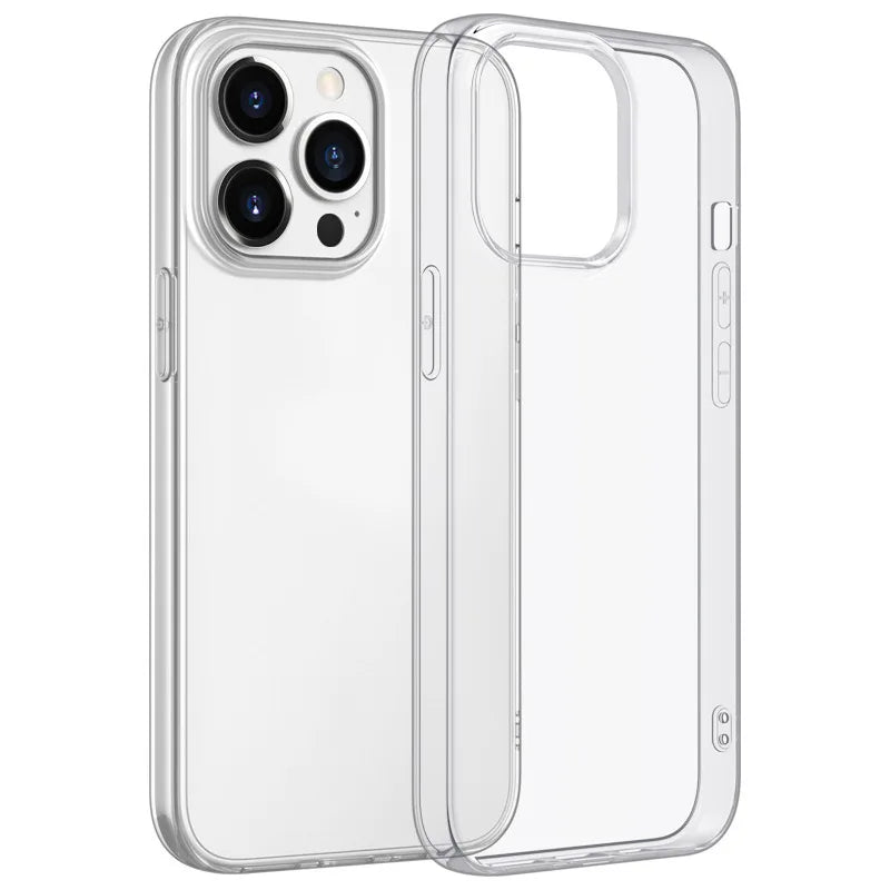 Ultra Thin Clear Silicone Case For iPhone 15 14 13